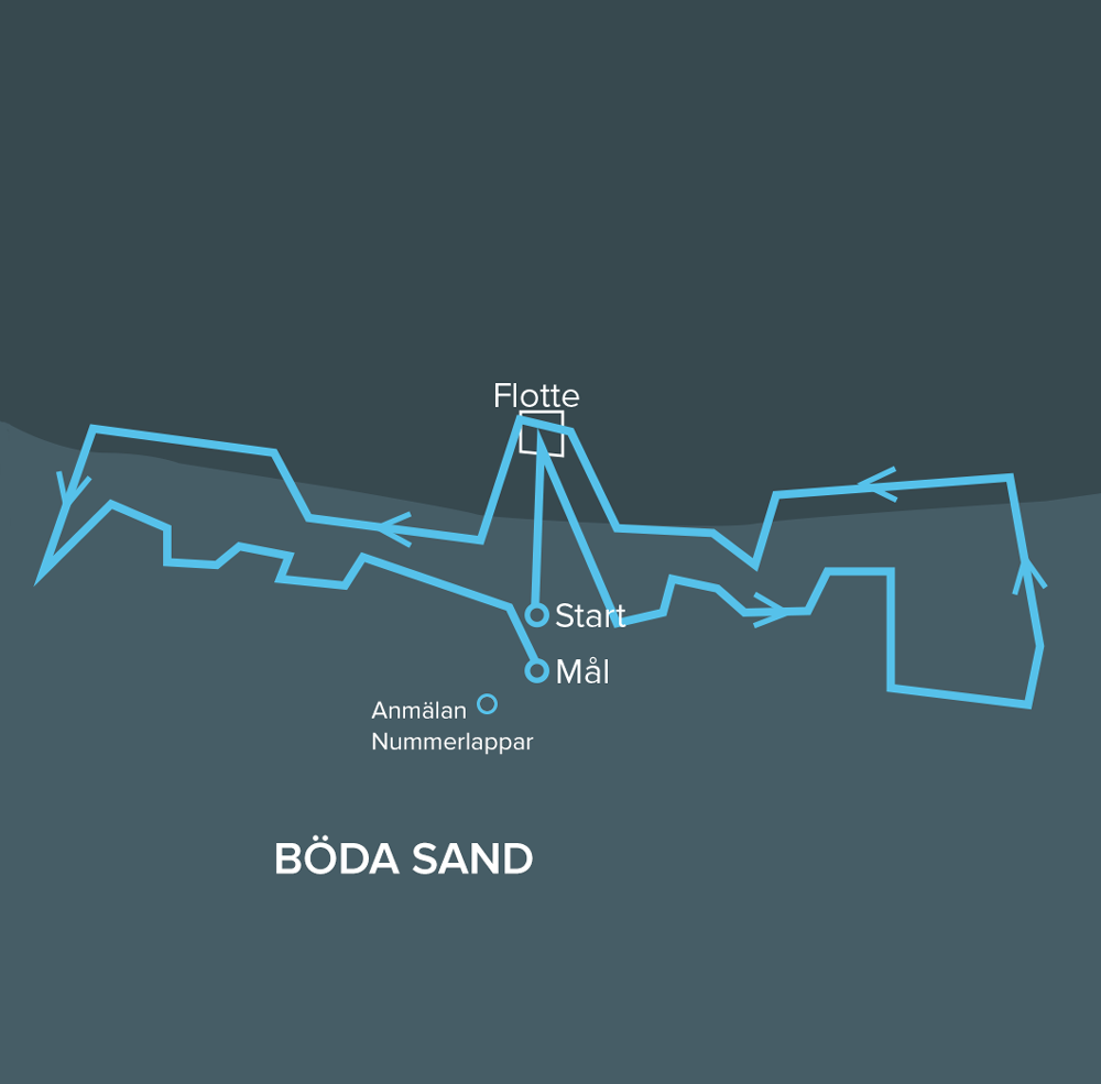 Böda Beachrun karta