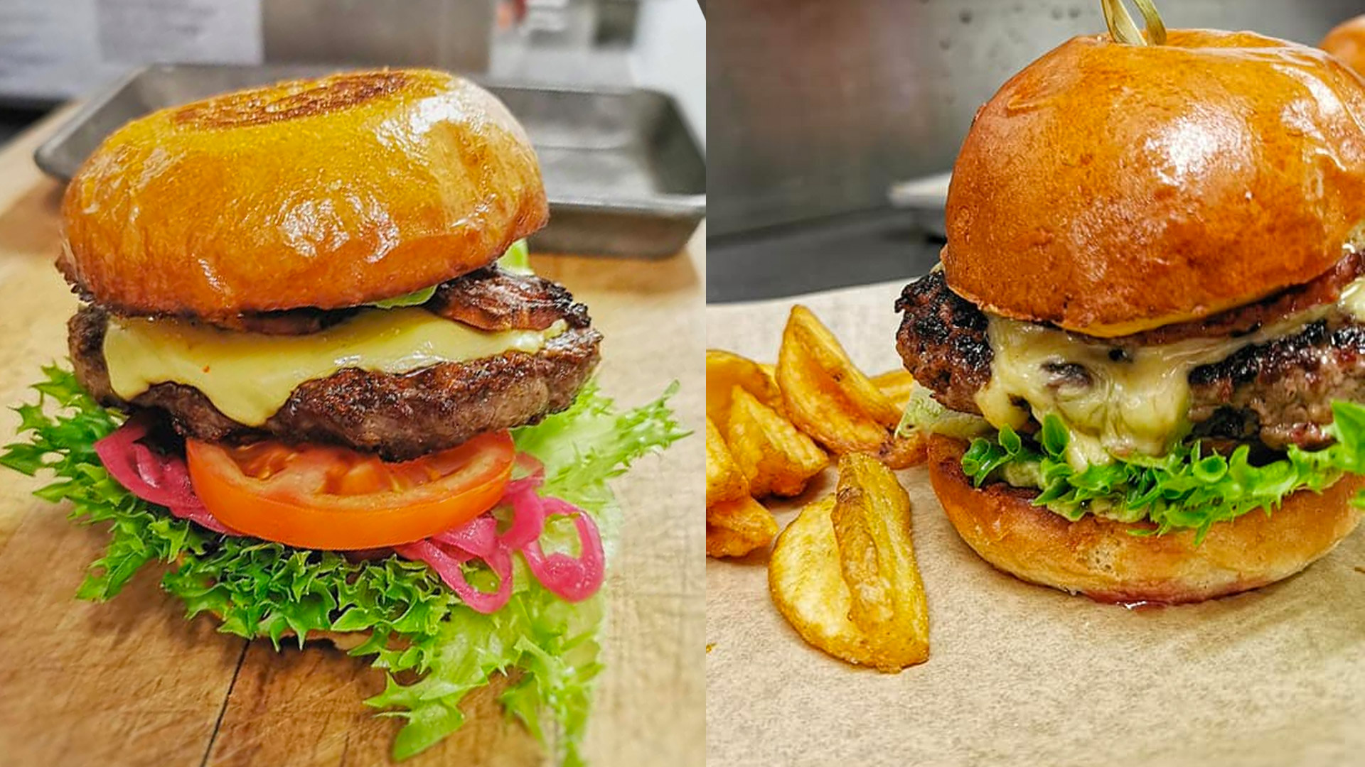 Brasserie Tack o Bock hamburgers