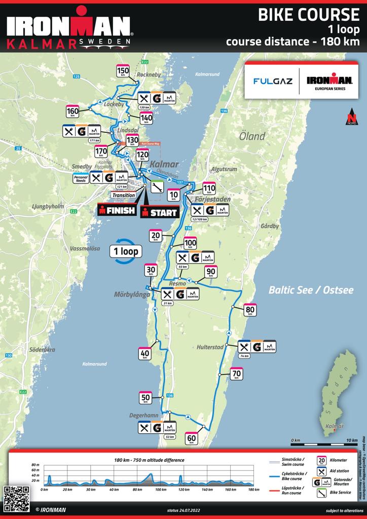 Cycle course, Ironman 2022