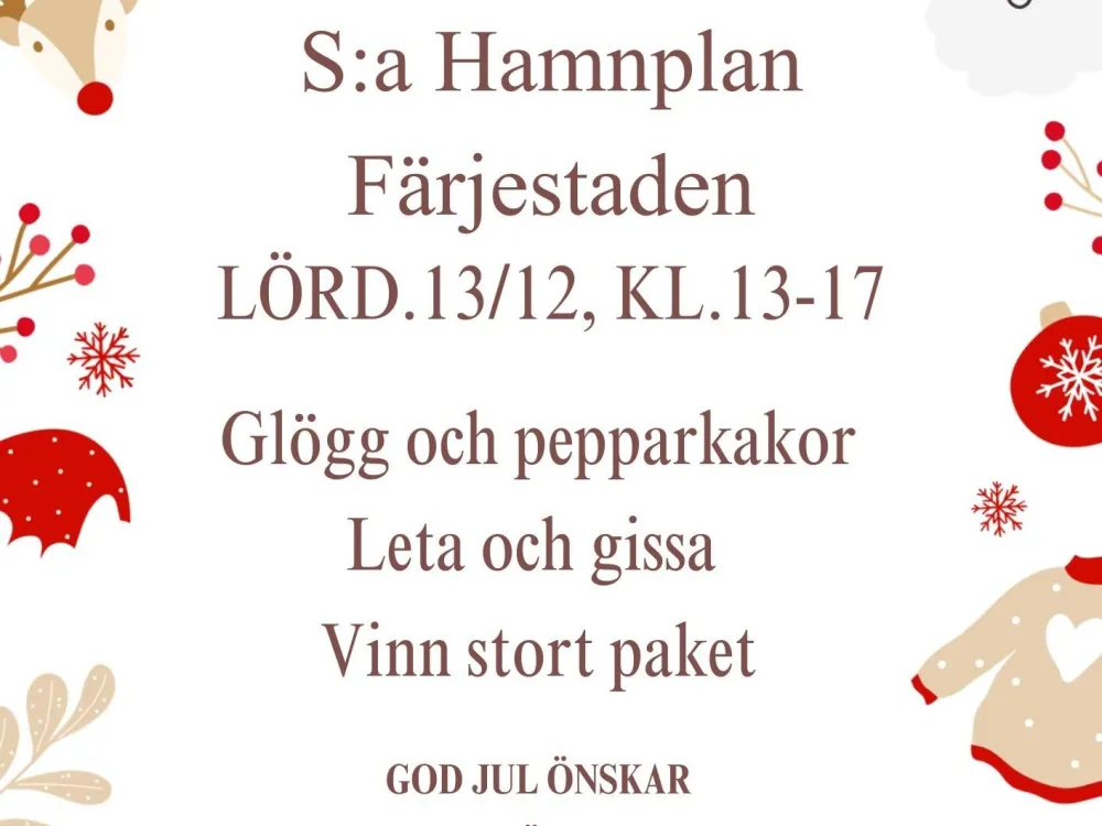 Julmys S:a Hamnplan Färjestaden