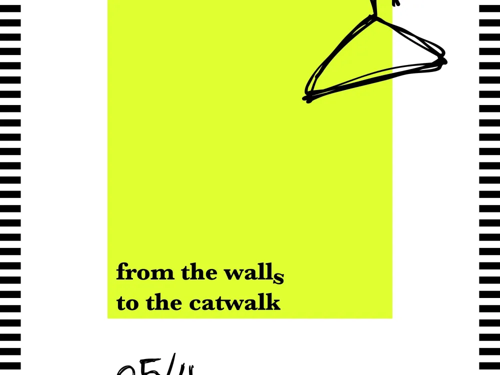 from the walls to the catwalk-poster