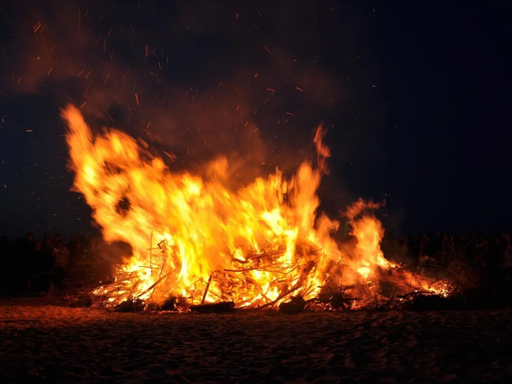 Valborgsfirande i Färjestaden 