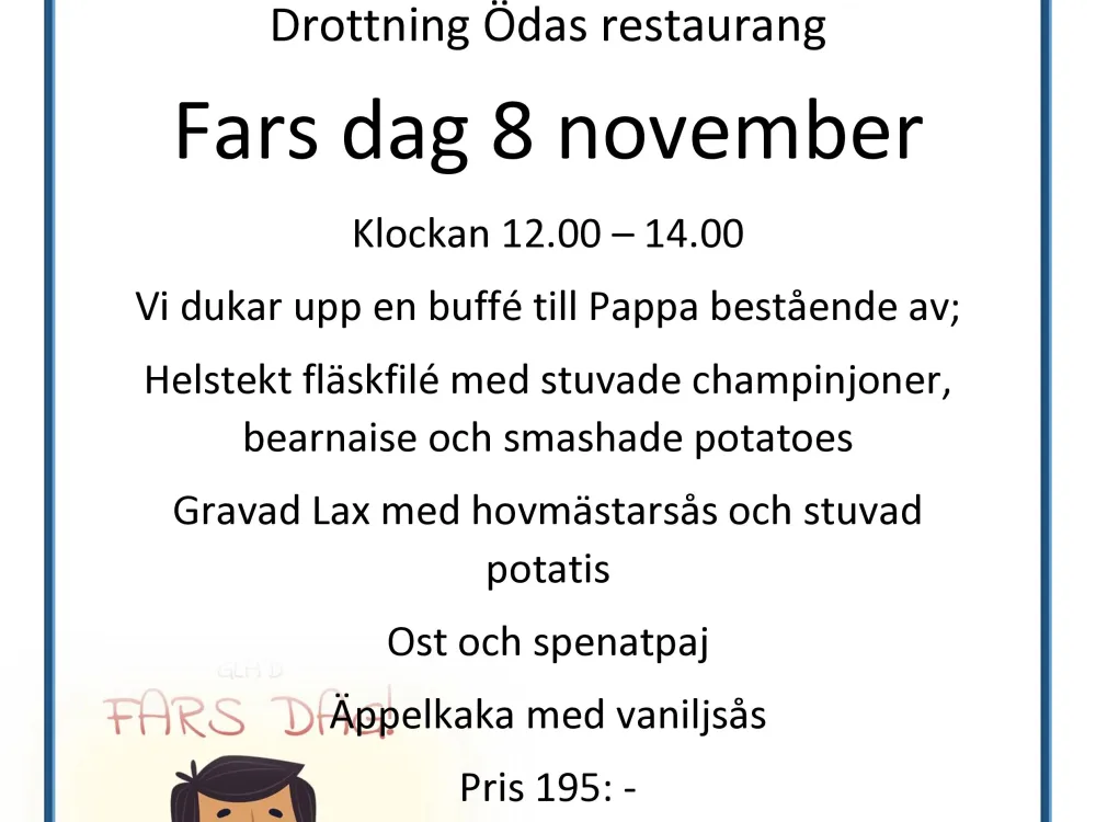 Lunch buffe till pappa