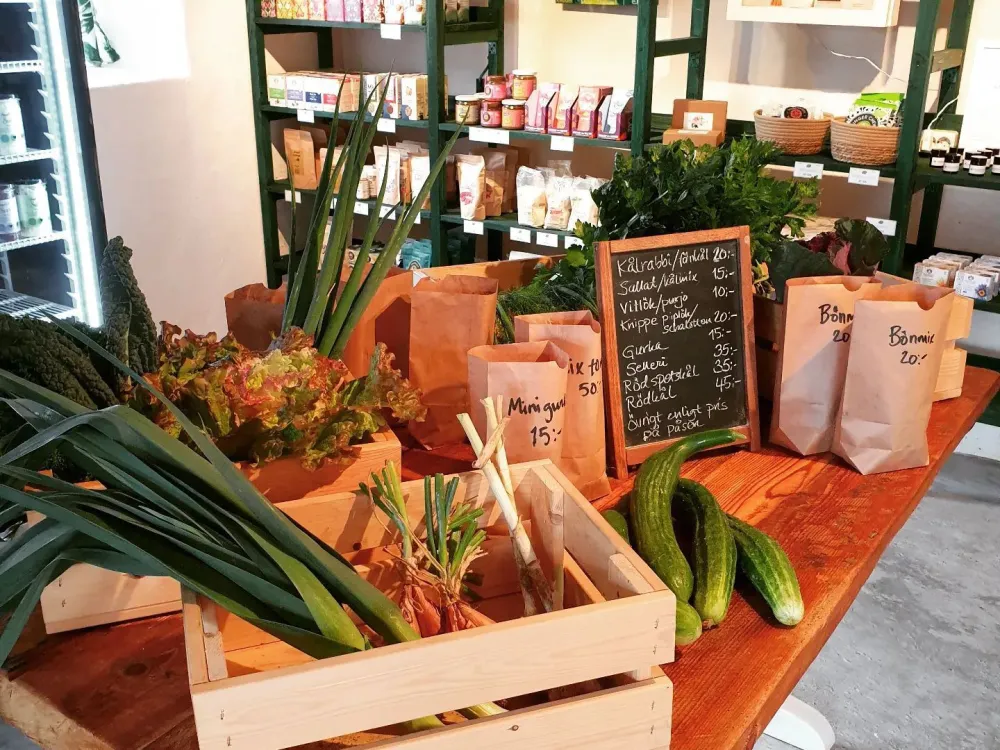 Marsjö gård farm shop "feel good"