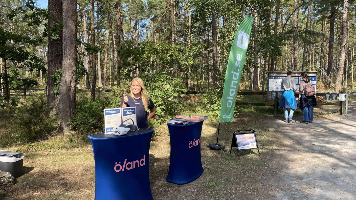Mobil turistbyrå på Öland.