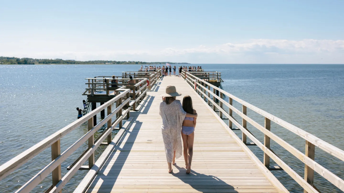 Bryggan vid Klinta camping