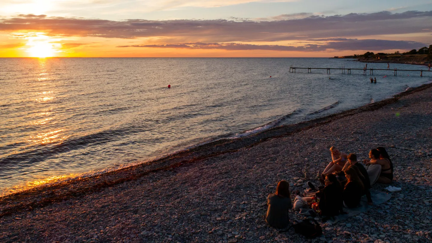 Solnedgång i Djupvik
